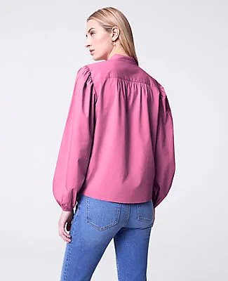 Ann Taylor Weekend Collection Embroidered Collar Blouse sold by Ann Taylor product image thumbnail 2