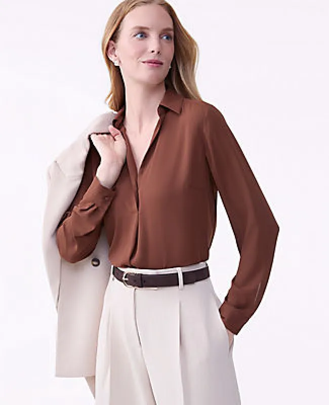 Ann Taylor Camp Shirt sold by Ann Taylor