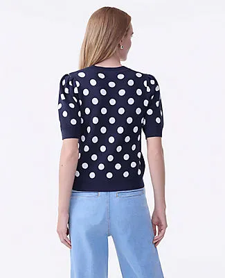 Ann Taylor Dotted Sweater Tee sold by Ann Taylor product image thumbnail 2
