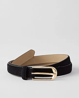 Ann Taylor Suede Oval Buckle Belt sold by Ann Taylor
