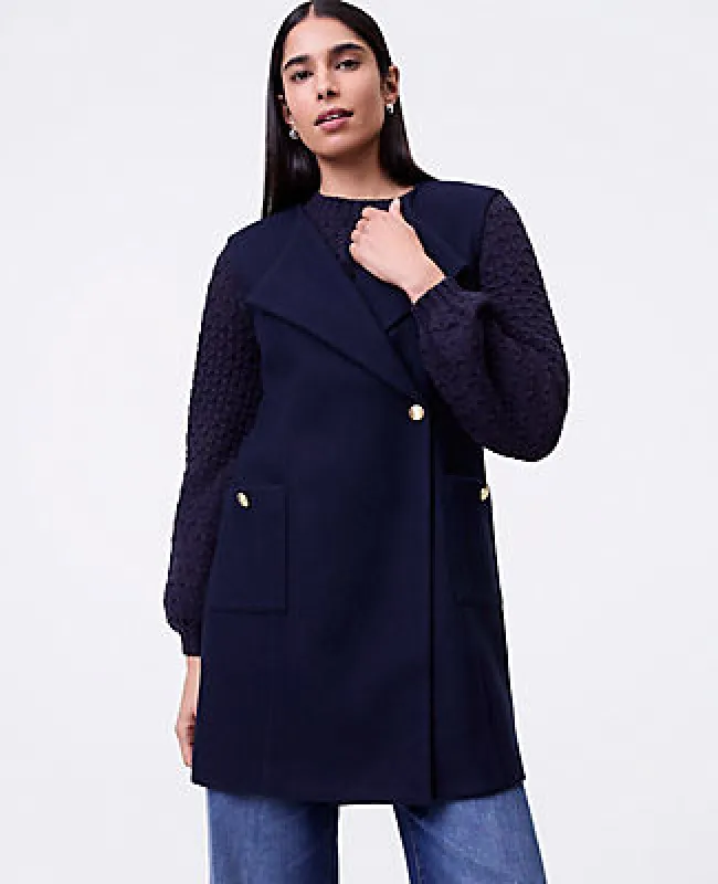 Ann Taylor Buttoned Trench Vest sold by Ann Taylor