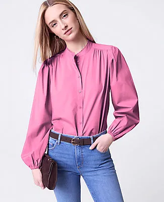 Ann Taylor Weekend Collection Embroidered Collar Blouse sold by Ann Taylor