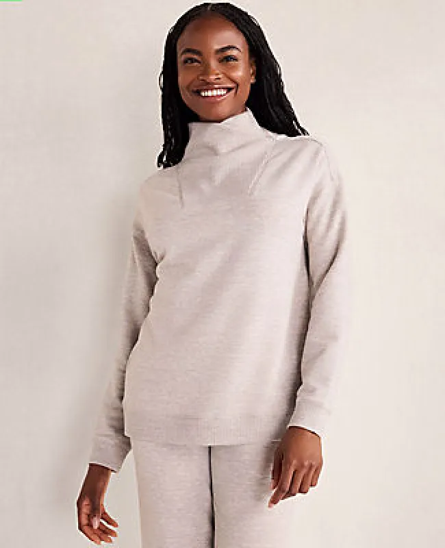 Ann Taylor Haven Well Within Fleece Crossover Sweatshirt sold by Ann Taylor