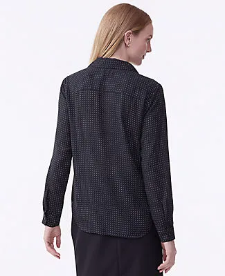 Ann Taylor Dotted Camp Shirt sold by Ann Taylor product image thumbnail 2