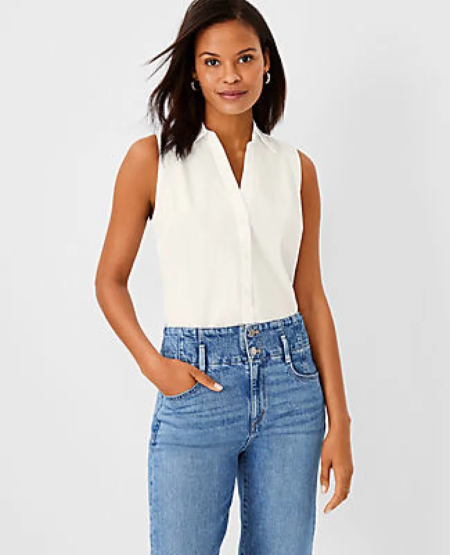 Ann Taylor Tall Sleeveless Essential Shirt sold by Ann Taylor