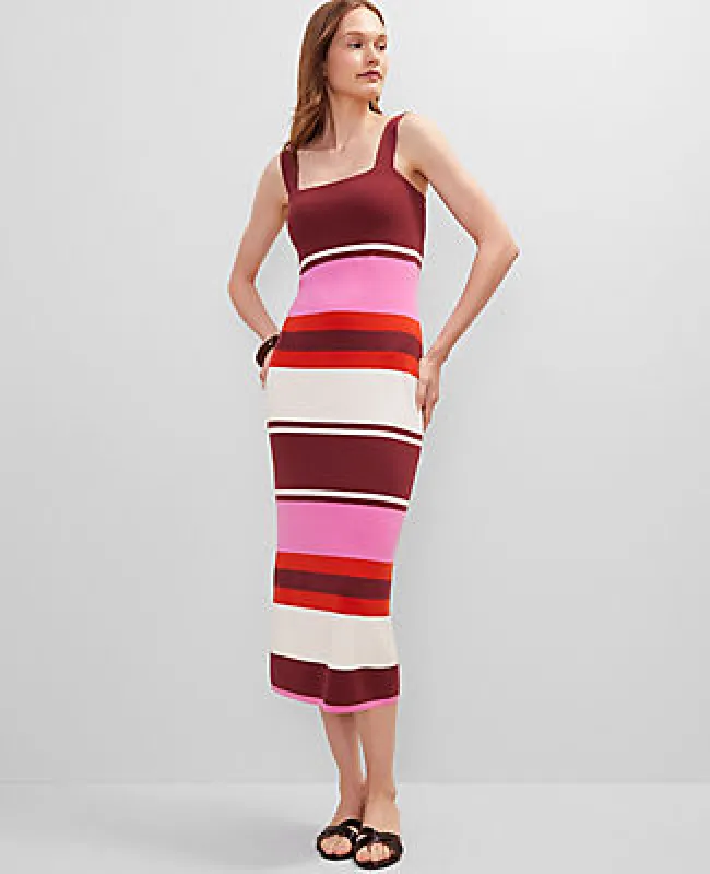Ann Taylor Petite Striped Sweater Dress sold by Ann Taylor