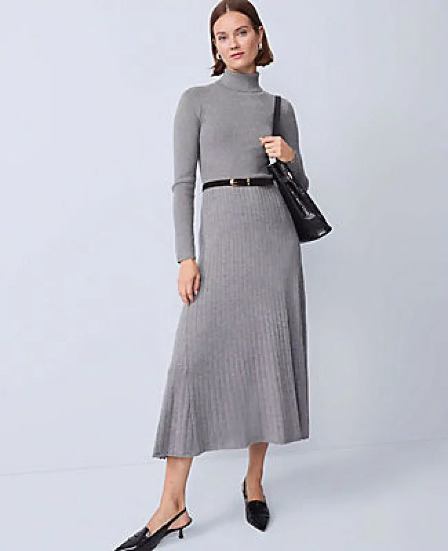 Ann Taylor Ribbed Turtleneck Sweater Dress sold by Ann Taylor