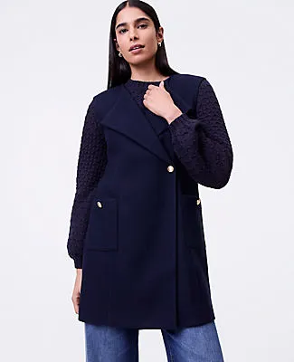 Ann Taylor Buttoned Trench Vest sold by Ann Taylor