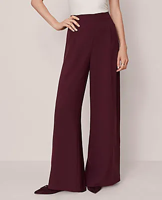 Ann Taylor The Dramatic Wide Leg Pant in Crepe sold by Ann Taylor product image thumbnail 2
