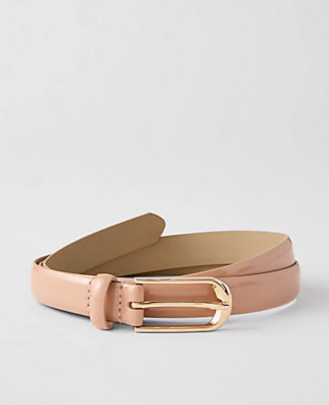 Ann Taylor Patent Oval Buckle Belt made by Ann Taylor