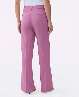 Ann Taylor The Wide-Leg Flare Trouser in Fluid Crepe sold by Ann Taylor product image thumbnail 3