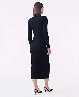 Ann Taylor Ribbed Button Sweater Dress sold by Ann Taylor product image thumbnail 2