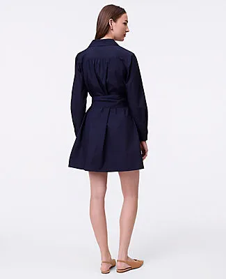 Ann Taylor Weekend Collection Belted Mini Shirtdress sold by Ann Taylor product image thumbnail 2