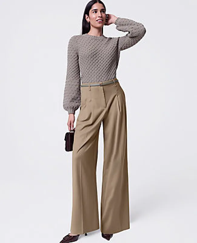 Ann Taylor The Pleated Wide-Leg Pant sold by Ann Taylor