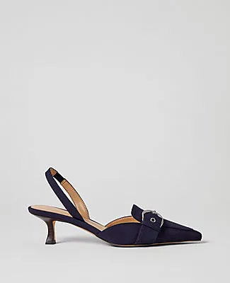 Ann Taylor Patent Buckle Slingback Pump sold by Ann Taylor