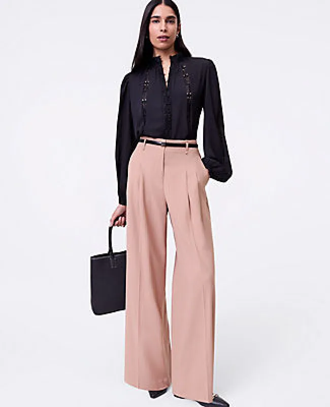 Ann Taylor The Pleated Wide-Leg Pant sold by Ann Taylor