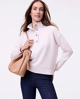 Ann Taylor Weekend Collection Mock Neck Sweatshirt sold by Ann Taylor