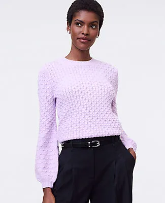 Ann Taylor Blouson Sleeve Crew Neck Sweater sold by Ann Taylor