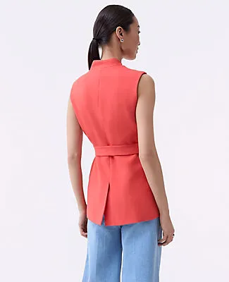 Ann Taylor The Belted Long Vest sold by Ann Taylor product image thumbnail 2