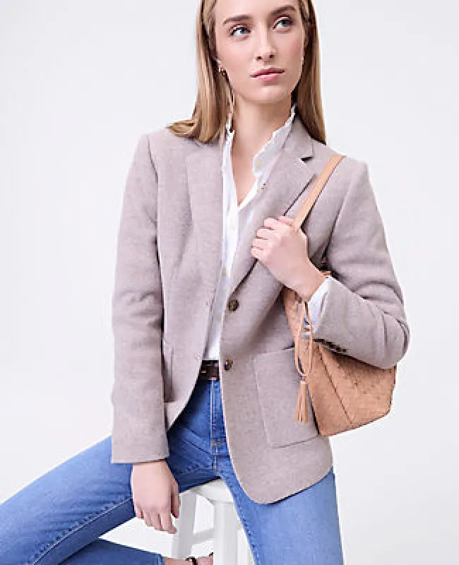 Ann Taylor Weekend Collection Greenwich Blazer in Brushed Knit sold by Ann Taylor
