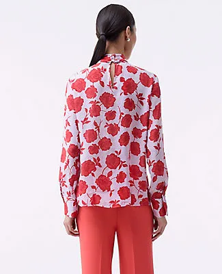 Ann Taylor Floral Bow Blouse sold by Ann Taylor product image thumbnail 2