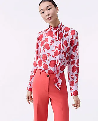 Ann Taylor Floral Bow Blouse sold by Ann Taylor product image thumbnail 3