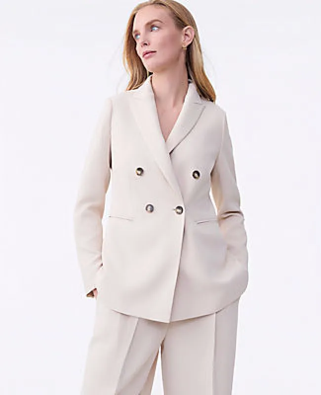 Ann Taylor The Tailored Blazer in Textured Drape sold by Ann Taylor