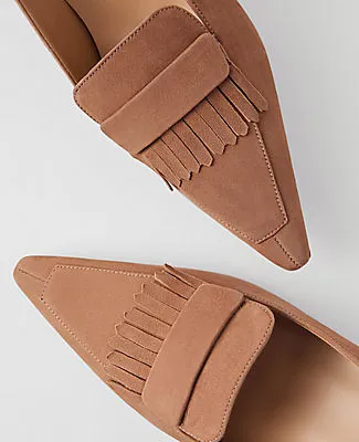 Ann Taylor Suede Tapered Heel Kiltie Pump sold by Ann Taylor product image thumbnail 2