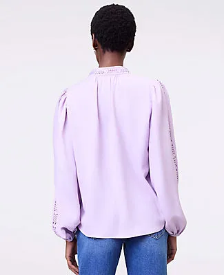 Ann Taylor Lace Trim Blouse sold by Ann Taylor product image thumbnail 2