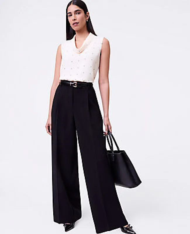 Ann Taylor The Pleated Straight Pant sold by Ann Taylor