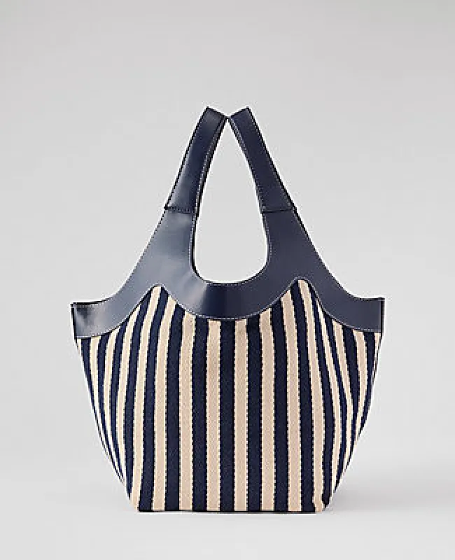 Ann Taylor Striped Shoulder Bag made by Ann Taylor