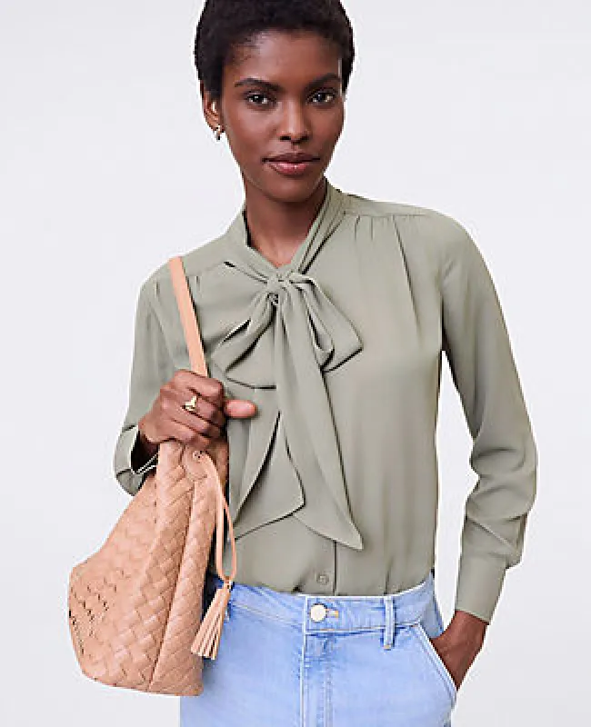 Ann Taylor Bow Blouse sold by Ann Taylor