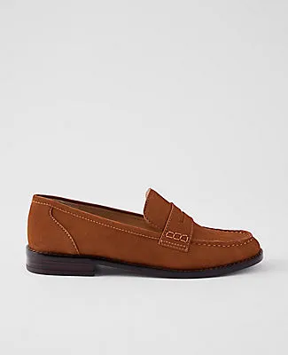 Ann Taylor Weekend Collection Suede Penny Loafer sold by Ann Taylor