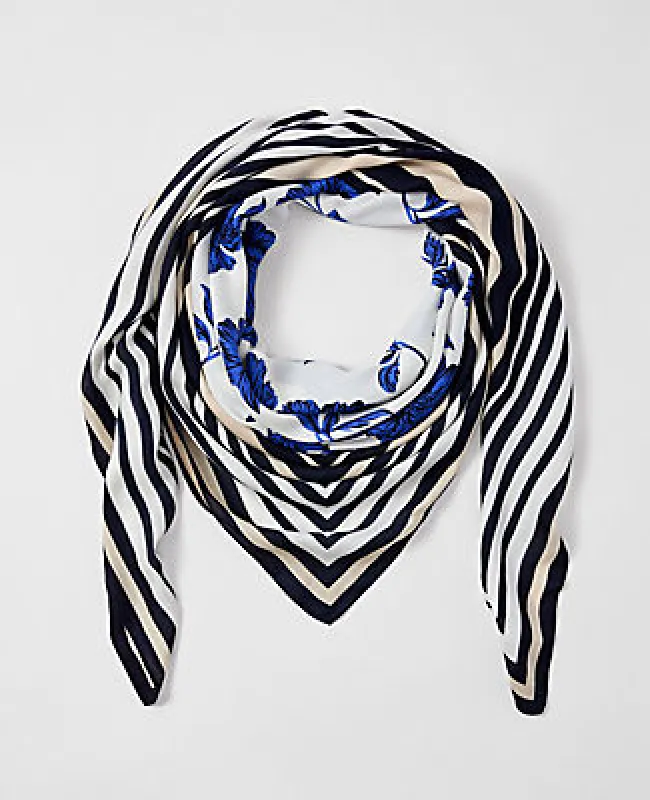 Ann Taylor Floral Square Scarf sold by Ann Taylor