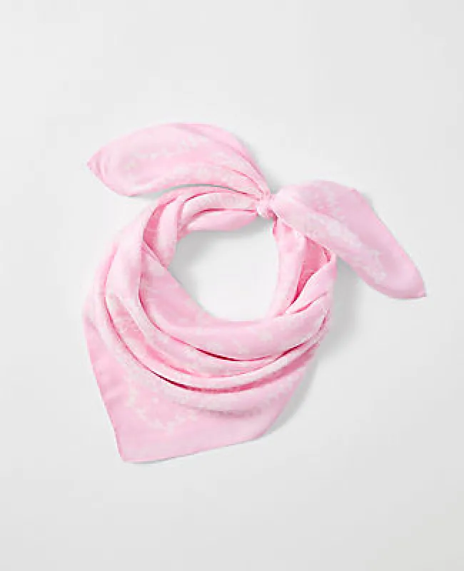 Ann Taylor Bandana Print Silk Scarf sold by Ann Taylor