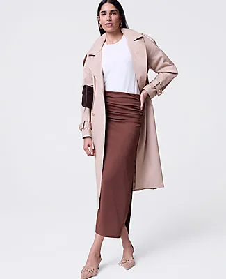 Ann Taylor Ruched Knit Column Skirt sold by Ann Taylor