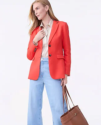 Ann Taylor The Greenwich Blazer in Basketweave sold by Ann Taylor