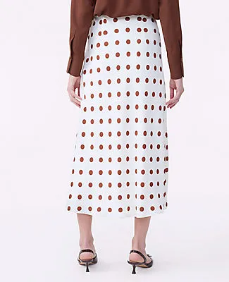 Ann Taylor Dotted Satin Bias Slip Skirt sold by Ann Taylor product image thumbnail 3
