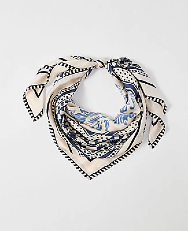 Ann Taylor Oversized Floral Silk Scarf sold by Ann Taylor