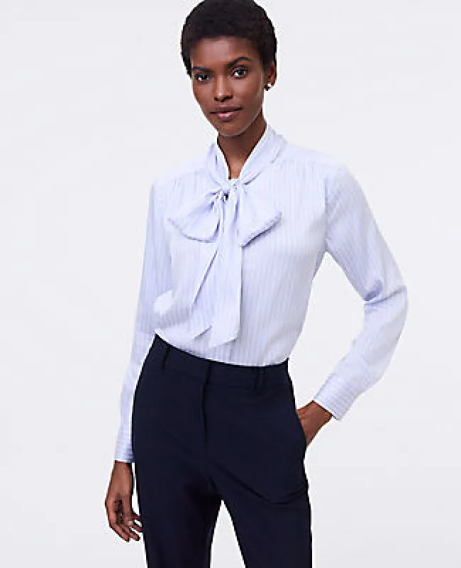 Ann Taylor Striped Bow Blouse sold by Ann Taylor