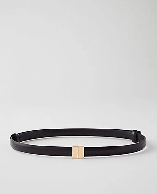 Ann Taylor Skinny Leather Belt sold by Ann Taylor