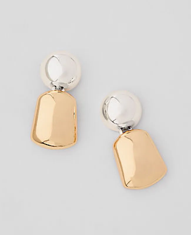 Ann Taylor Mixed Metal Drop Earrings sold by Ann Taylor