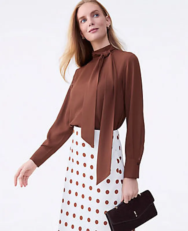 Ann Taylor Bow Blouse sold by Ann Taylor