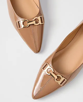 Ann Taylor Hardware Embellished Patent Flat sold by Ann Taylor product image thumbnail 2