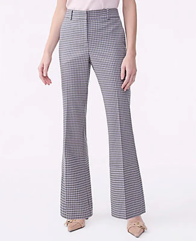 Ann Taylor The Jayne Trouser in Houndstooth — Curvy Fit sold by Ann Taylor