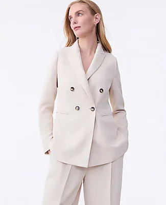 Ann Taylor The Tailored Blazer in Textured Drape sold by Ann Taylor