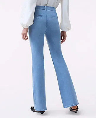 Ann Taylor The Petite Mid Rise Boot Jean in Light Wash sold by Ann Taylor product image thumbnail 3