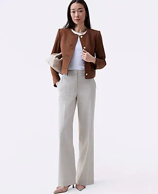 Ann Taylor The Petite Straight Trouser in Plaid sold by Ann Taylor product image thumbnail 4