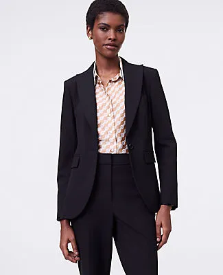 Ann Taylor The Petite Fitted Long Blazer sold by Ann Taylor product image thumbnail 3