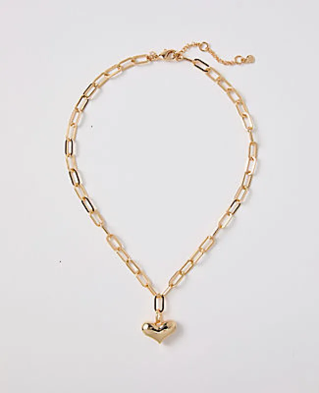Ann Taylor Heart Pendant Necklace sold by Ann Taylor